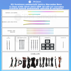 Kit Lumini Ambientale Mercedes Benz V Class V260 2016-2022 OEM