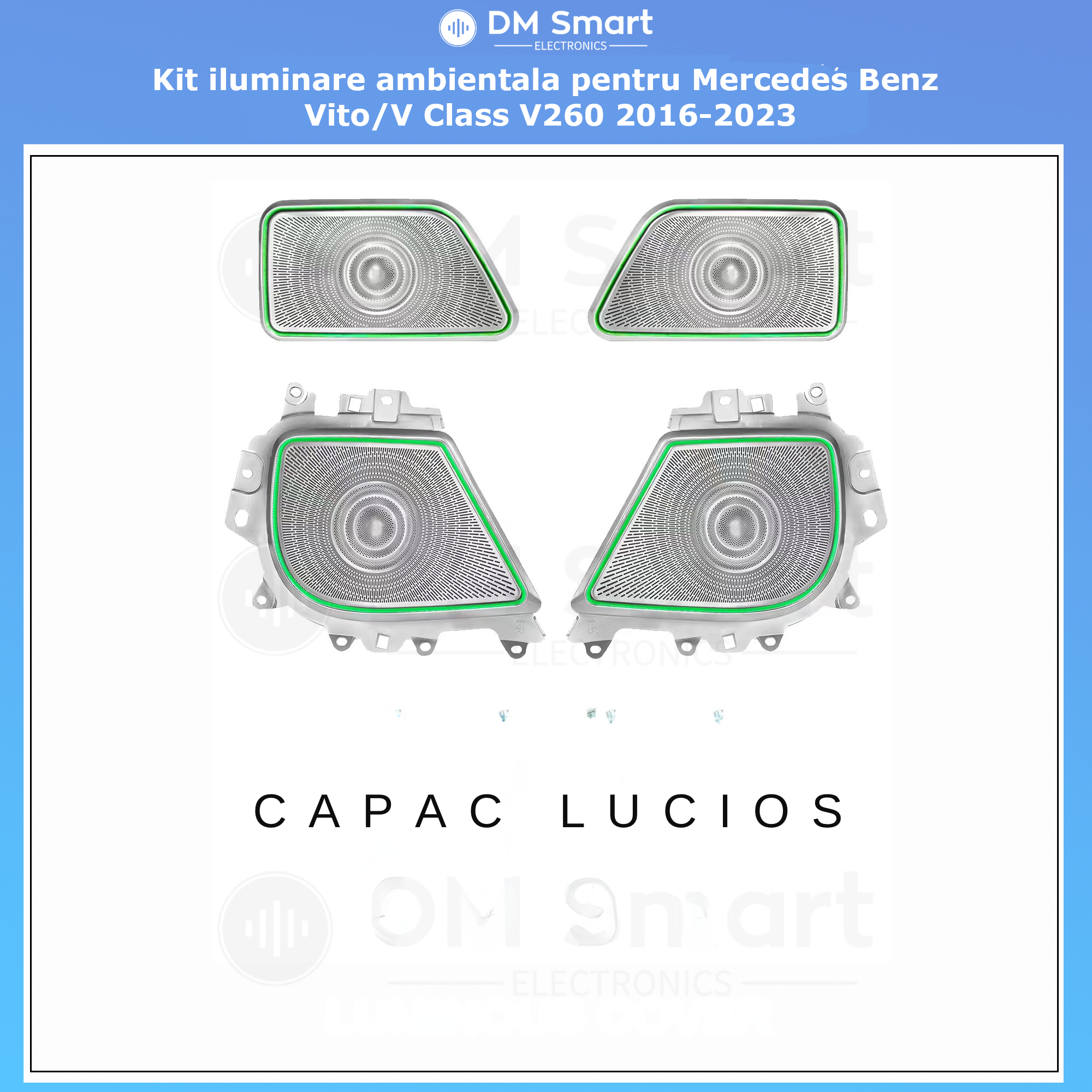 Capac Boxe Iluminate Mercedes Benz V Class V260 2016-2022