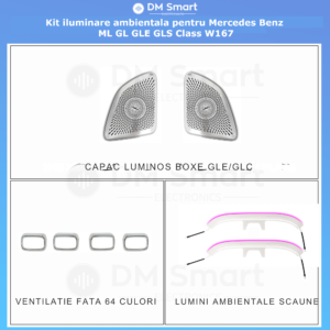 Kit Lumini Ambientala Mercedes Benz W167 GLE GLS 2020-2025