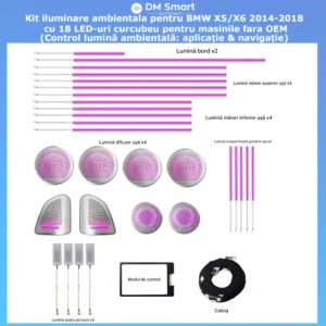 Kit lumini ambientale BMW X5/X6 2014-2018 Dedicat OEM