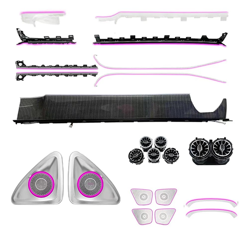 Kit lumini ambientale Mercedes Benz A-Class W177 CLA W118 2018-2024 - imagine 2
