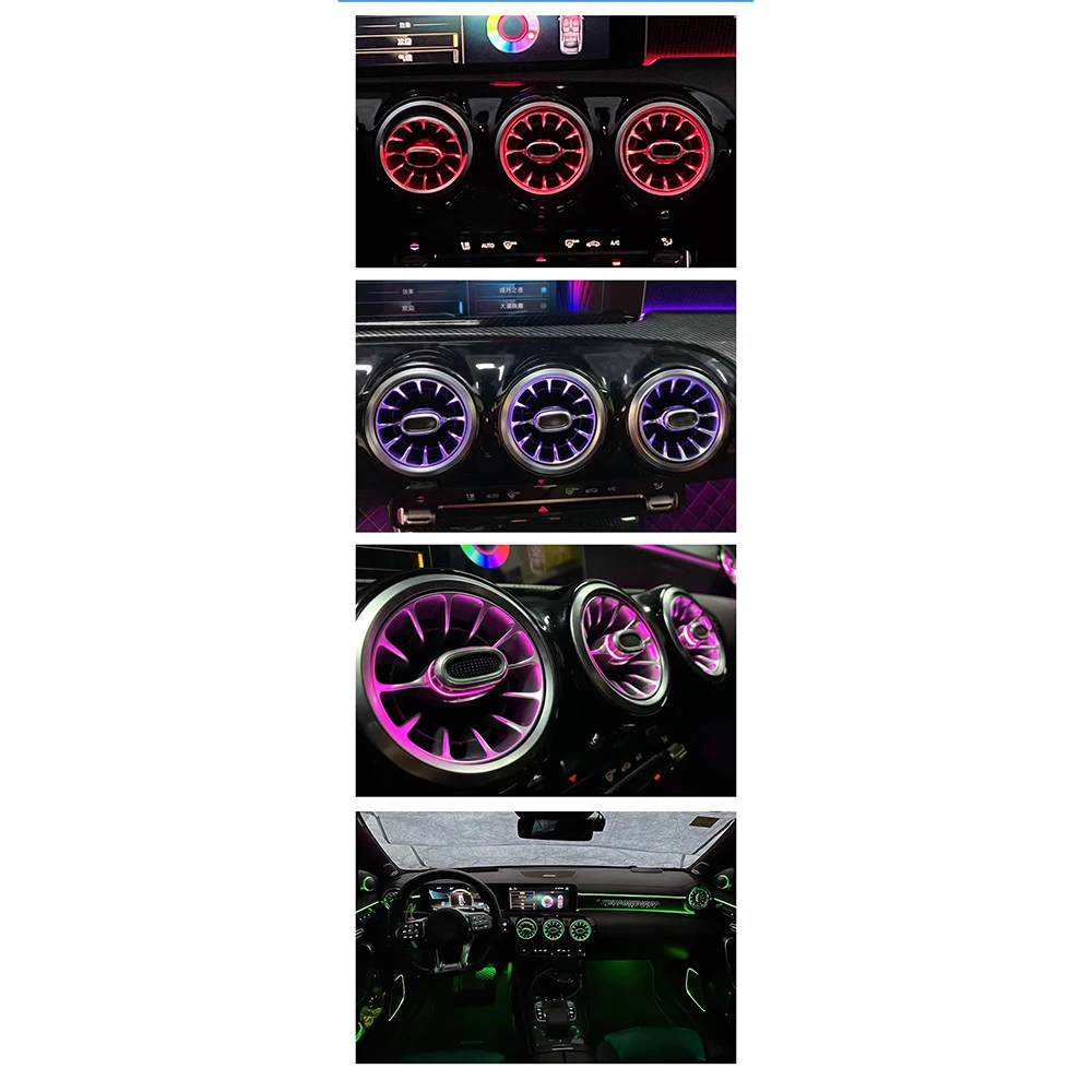 Kit lumini ambientale Mercedes Benz A-Class W177 CLA W118 2018-2024 - imagine 5