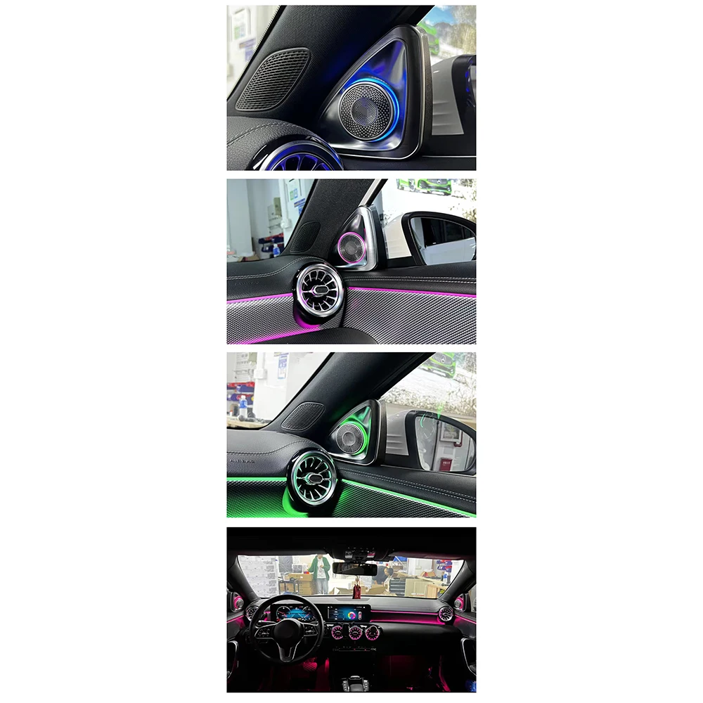 Kit lumini ambientale Mercedes Benz A-Class W177 CLA W118 2018-2024 - imagine 6