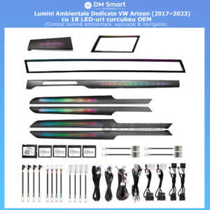 Lumini Ambientale VW Arteon (2017–2023) | Set Complet Carbon Look